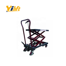 Quality guarantee movable dual speed industrial scissor lift table with two scissors